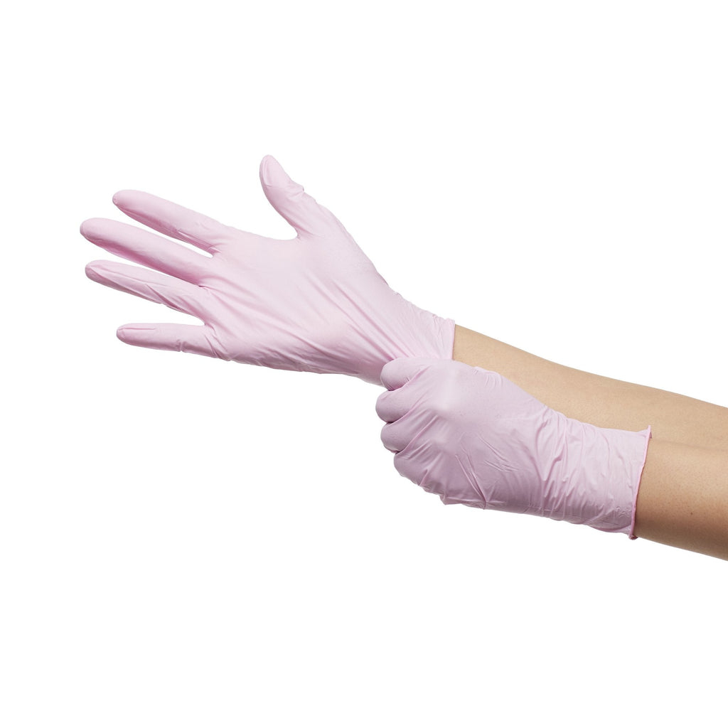 McKesson Pink Nitrile® Nitrile Exam Glove, Extra Large, Pink 14-6NPNK8