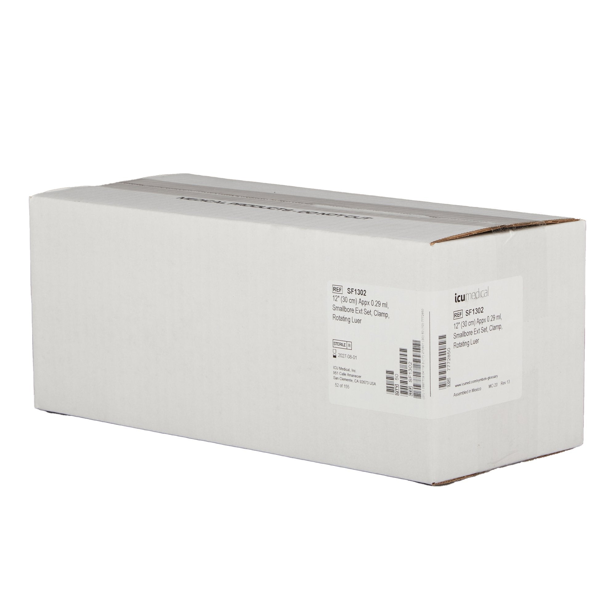 IV Extension Set ICU Small Bore 12 Inch Tubing SF1302