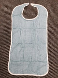 Reusable Adult Bib, Blue, Hook and Loop Closure V91-1830BL