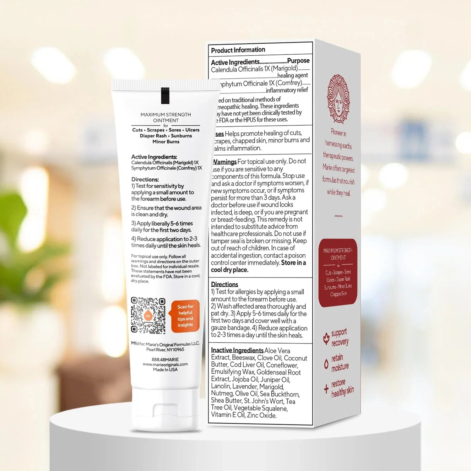 Marie Originals Wound & Burn Healing Ointment, 1 oz