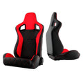 SPYDER Xtune Scs Style Racing Seat Suede/Pu X (Double Slider) Red/Black Driver Side RST-SCS-01-RDX-DR 9933875