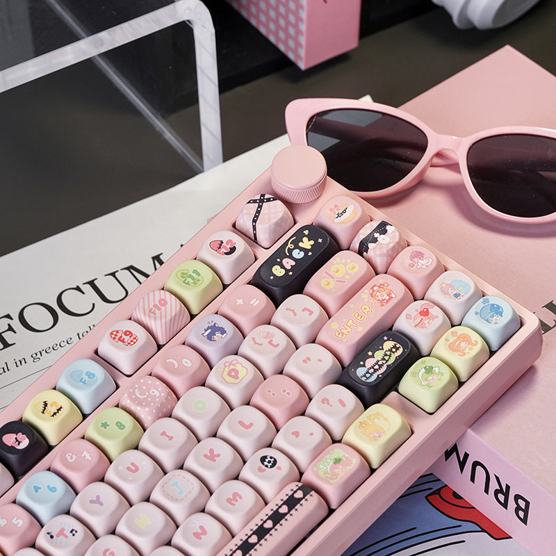 Shugo Chara Key Cap MOA Highly Personalized Theme Five-sided Sublimation Customized PBT Mechanical Keyboard Keycaps Key Cap