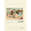Vintage Lined Notebook Greetings from Cape May, New Jersey, Children on Beach - Paperback