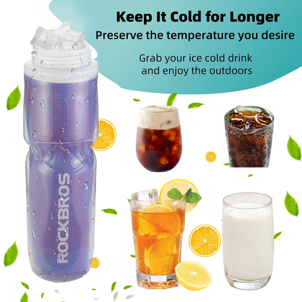 ROCKBROS 24OZ Insulated Bike Water Bottle
