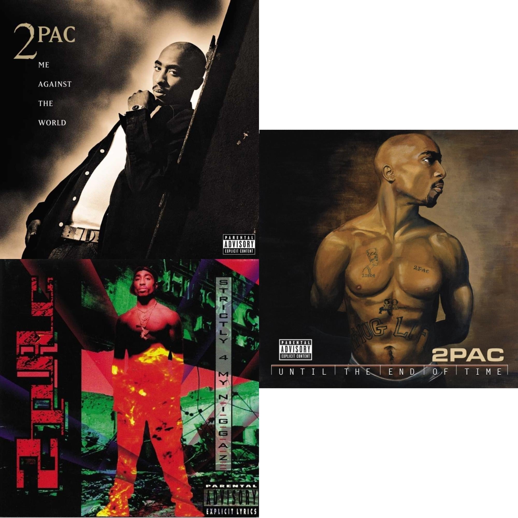 Until The End Of Time(X) (4LP) & Me Against The World (2LP) & Strictly 4 My N.I.G.G.A.Z. (2 LP)
