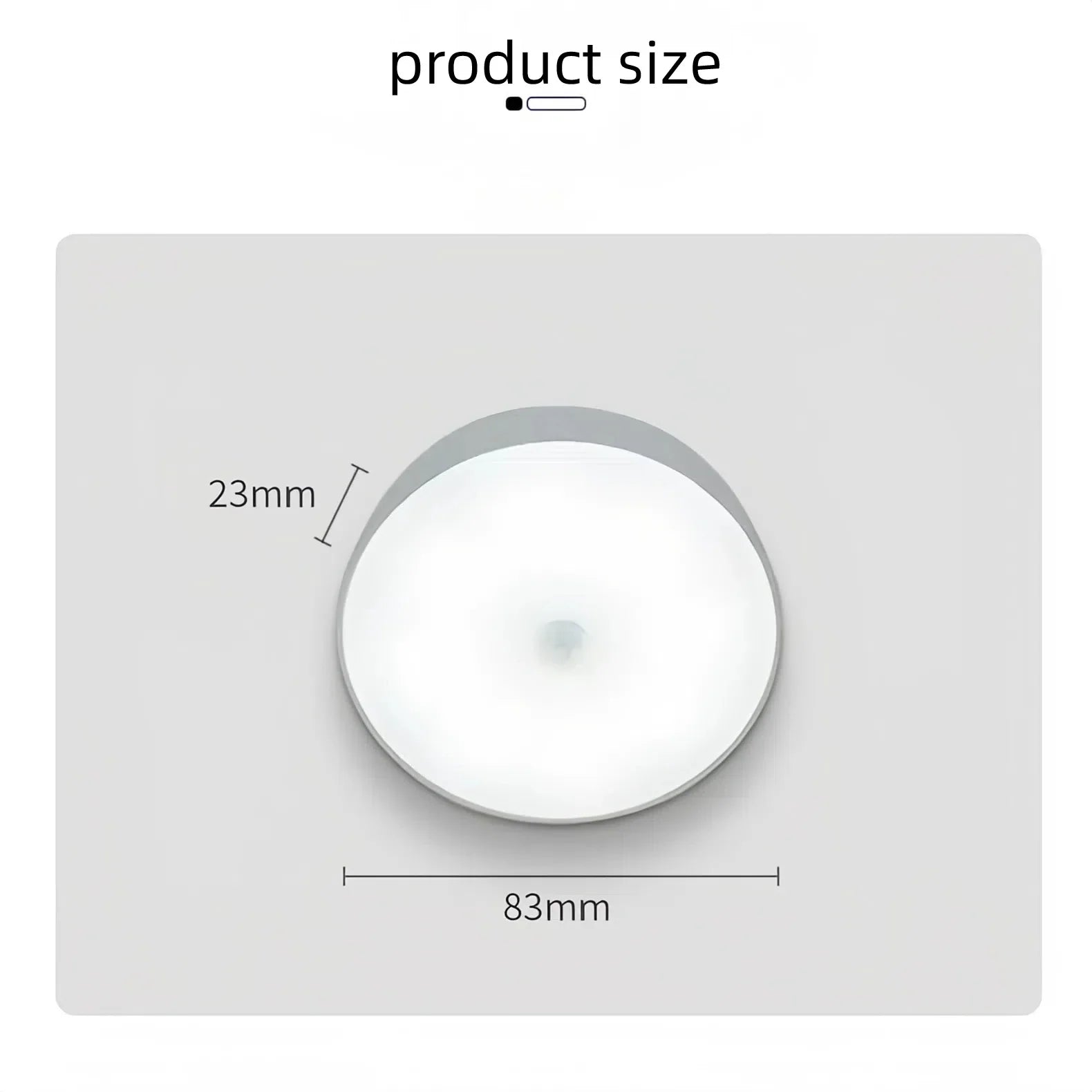 2 - Pack LED Motion Sensor Night Light – USB Rechargeable, Magnetic Auto On/Off, Warm & White - PhishStones Products
