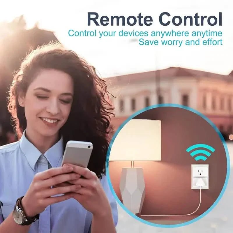 2 - Pack: WiFi Smart Plug – 15A, Timer & App Control, Works with Alexa & Google Home - PhishStones Products
