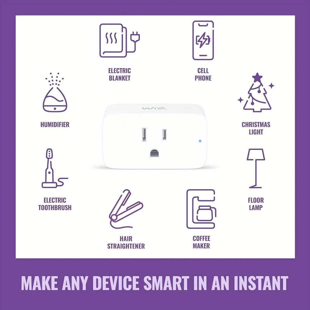 2 - Pack: WiFi Smart Plug – 15A, Timer & App Control, Works with Alexa & Google Home - PhishStones Products