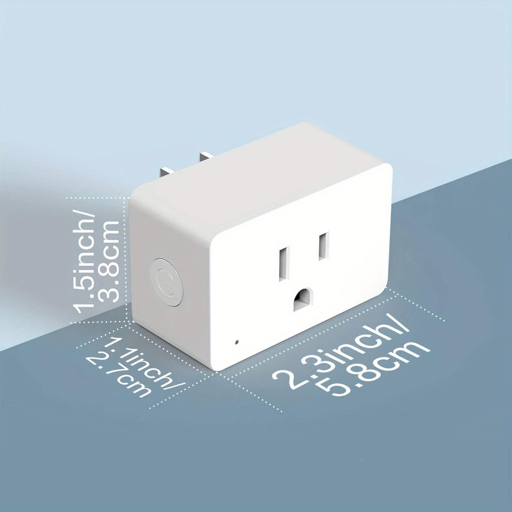 2 - Pack: WiFi Smart Plug – 15A, Timer & App Control, Works with Alexa & Google Home - PhishStones Products