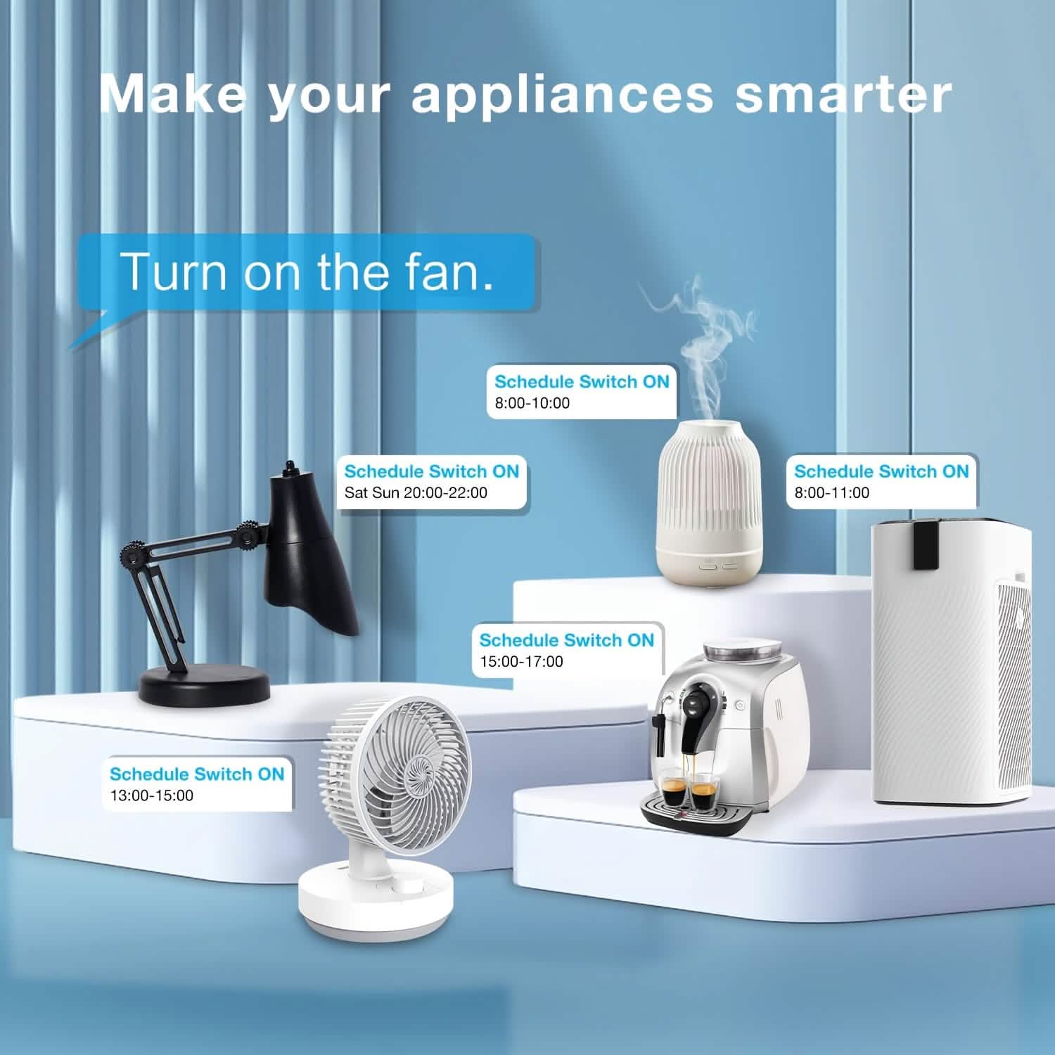 2 - Pack: WiFi Smart Plug – 15A, Timer & App Control, Works with Alexa & Google Home - PhishStones Products