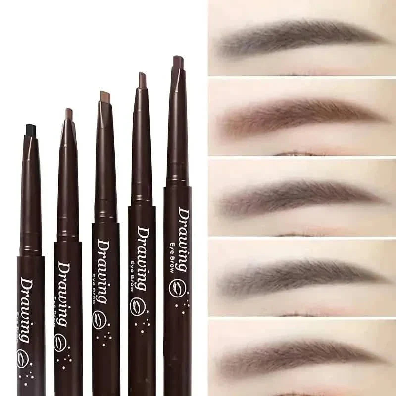 2-Pack: Natural Makeup Double Heads Automatic Eyebrow Pencil Waterproof Long-lasting