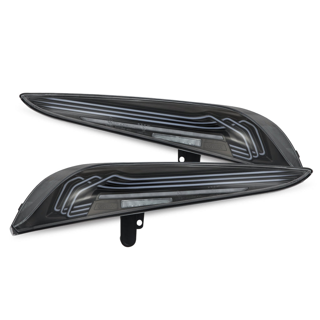 AlphaRex 20-26 Toyota Supra LUXX-Series Laser Style LED Tail Lights Black 609010 *Discontinued