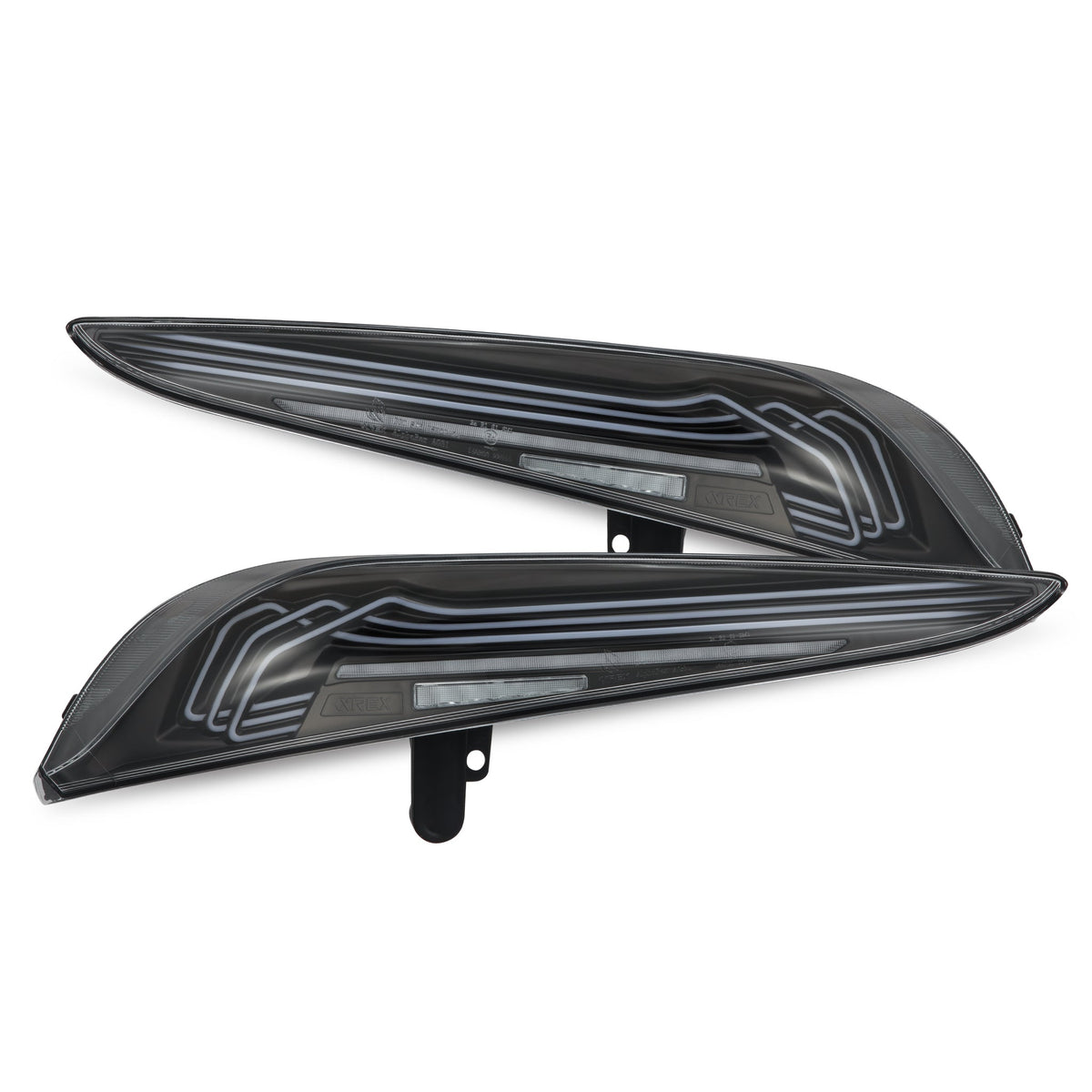 AlphaRex 20-26 Toyota Supra LUXX-Series Laser Style LED Tail Lights Black 609010 *Discontinued