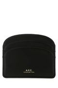 A.P.C. Women Black Leather Card Holder