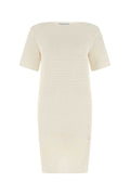Bottega Veneta Women Ivory Crochet Dress
