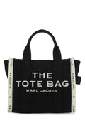 Marc Jacobs Women Black Canvas The Tote Shopping Bag
