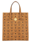Mcm Women Printed Canvas Small Aren Shopping Bag