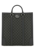 Gucci Men Gg Supreme Fabric And Leather Ophidia Shopping Bag