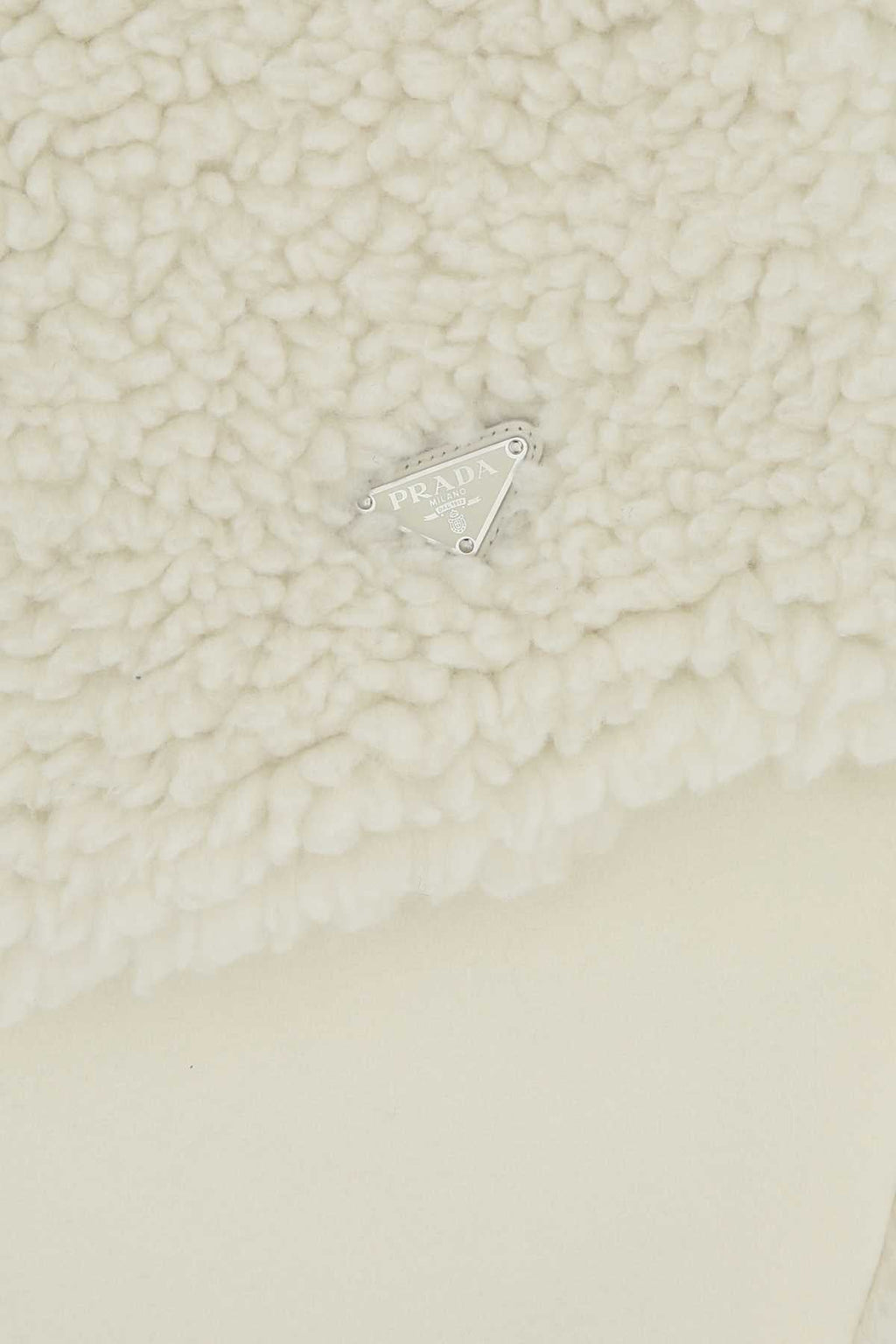 Prada Women Ivory Teddy Scarf