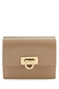 Salvatore Ferragamo Women Beige Leather Wallet