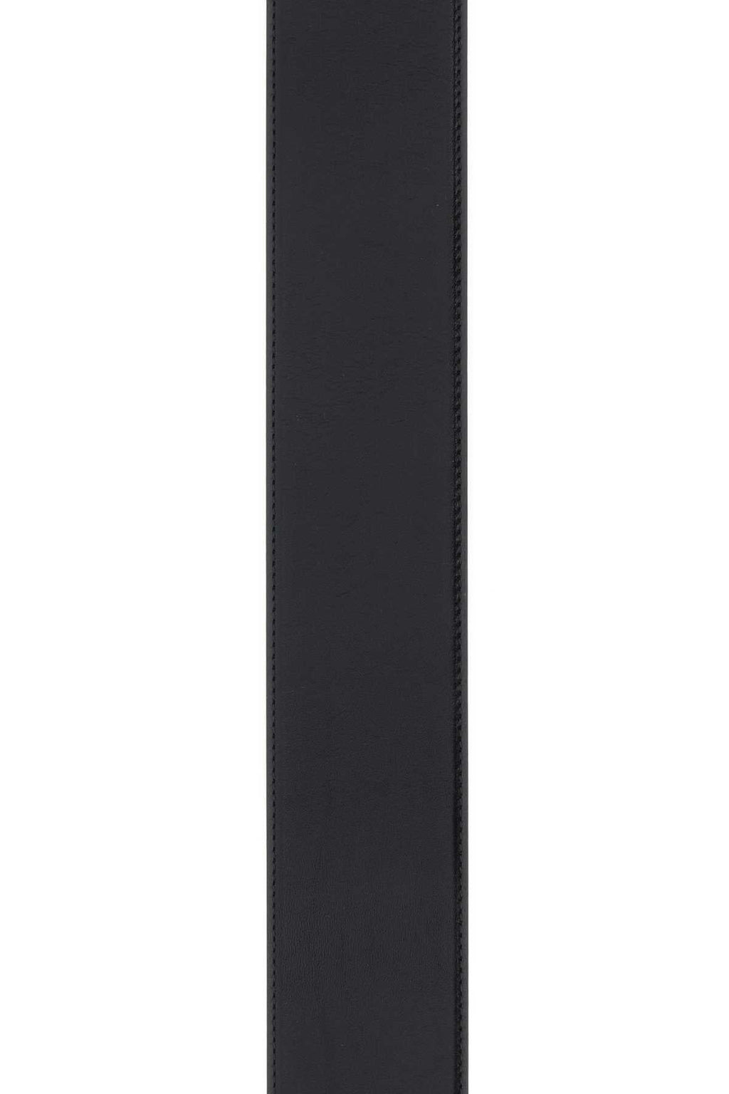 Alexander Mcqueen Women Black Leather Belt