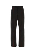 Salvatore Ferragamo Men Black Polyester Blend Pant