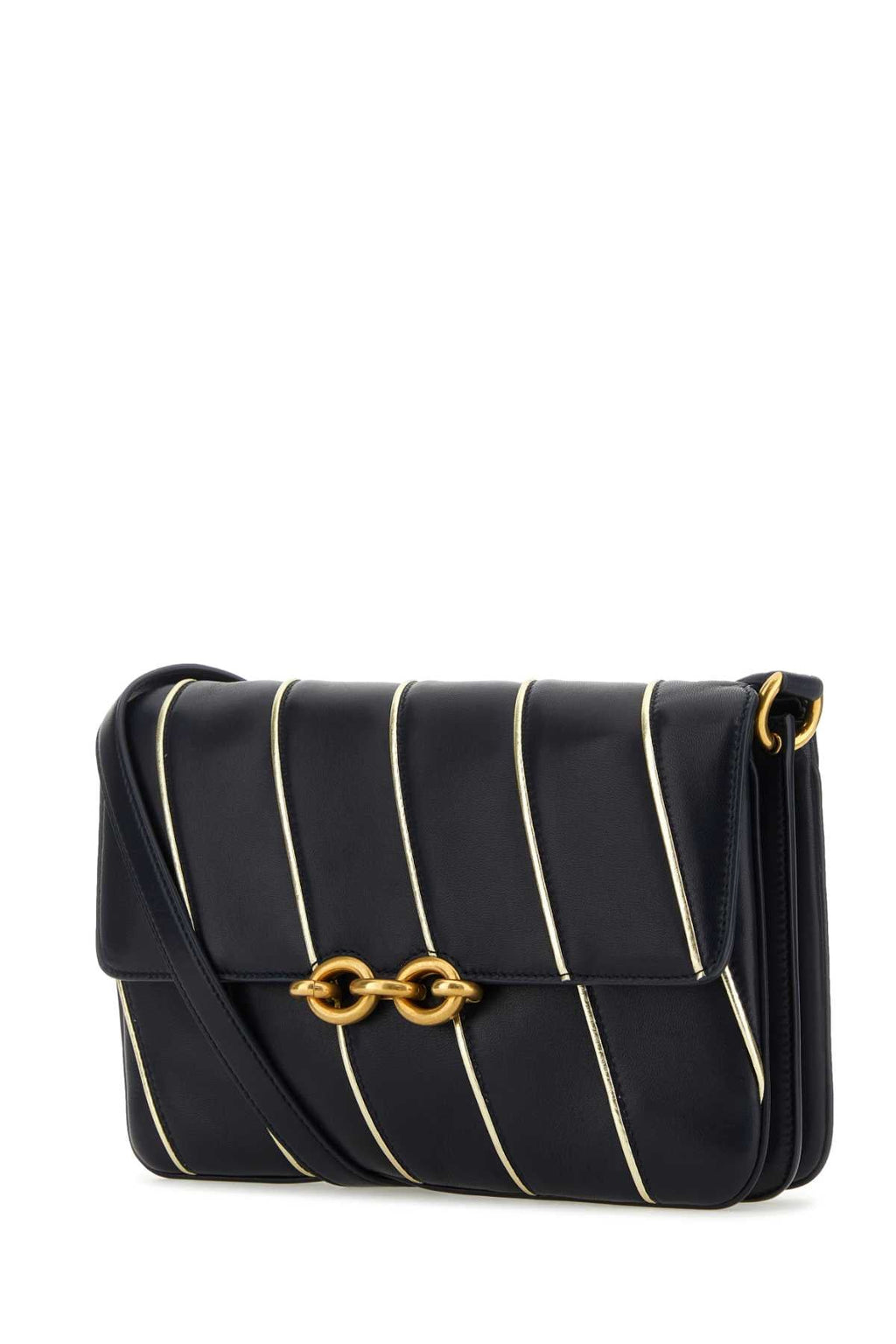 Saint Laurent Women Two-Tone Leather Le Maillon Shoulder Bag