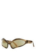 Balenciaga Men Multicolor Acetate Fennec Oval Sunglasses