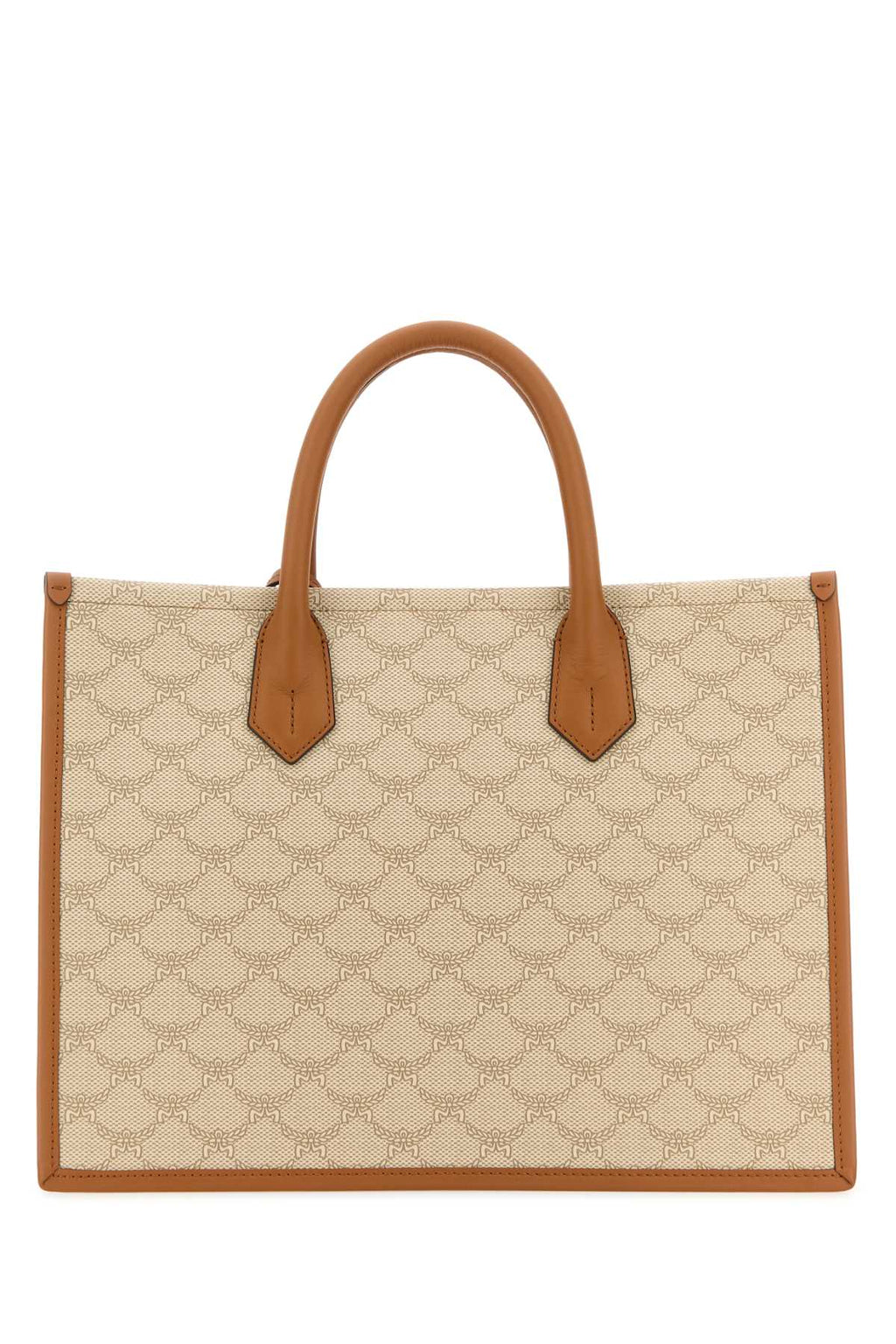 Mcm Women Printed Canvas Himmel Medium Shopping Bag