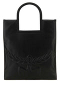 Mcm Women Black Nappa Leather Aren Shopping Bag