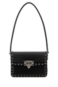 Valentino Garavani Women Black Leather Rockstud23 Shoulder Bagâ