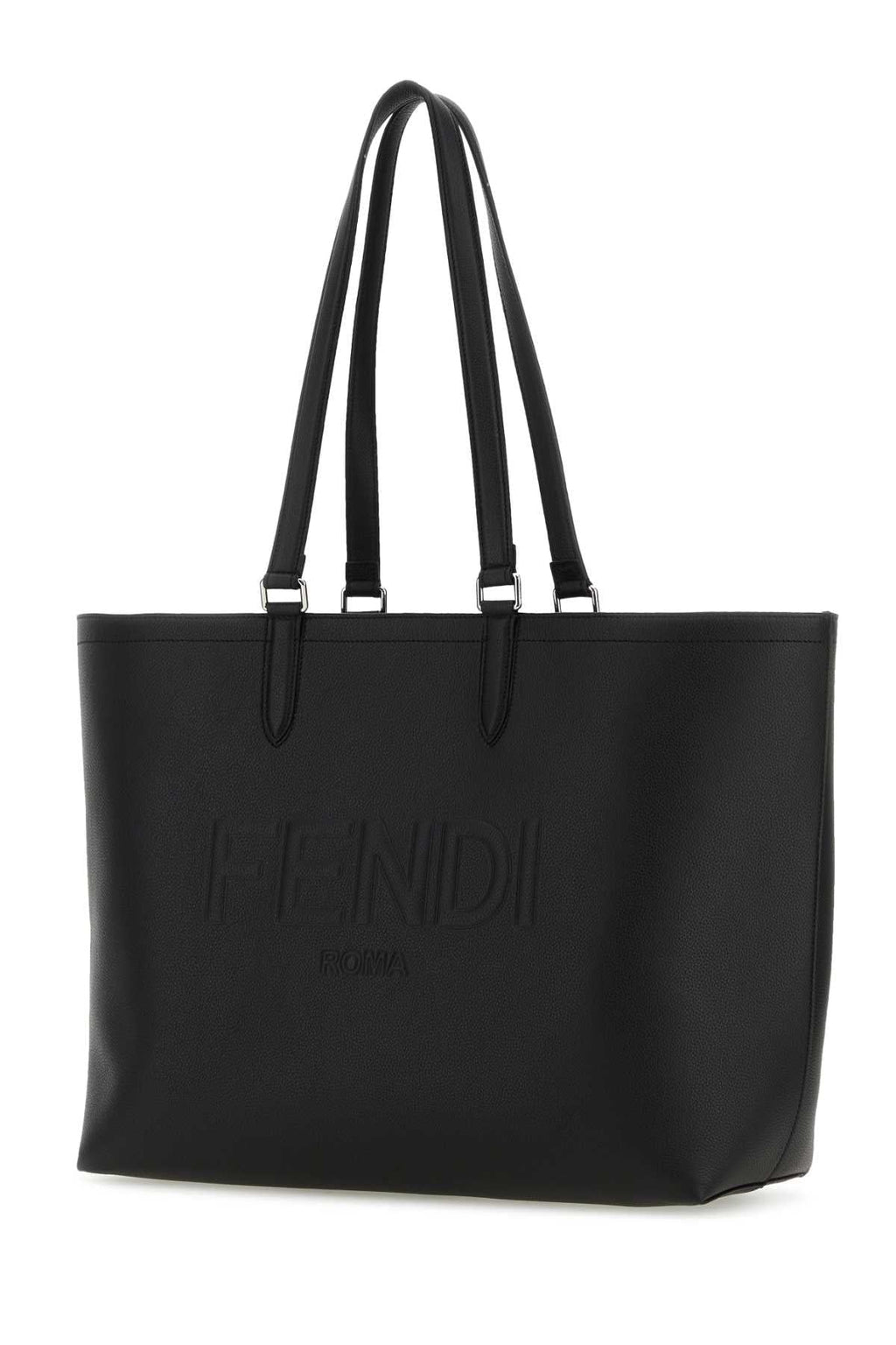 Fendi Men Back Leather Fendi Roma Shopping Bag
