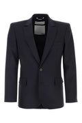 Valentino Garavani Men Midnight Blue Wool Blazer