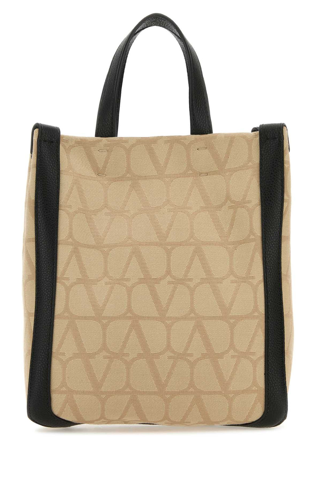 Valentino Garavani Men Beige Toile Iconographe Shopping Bag