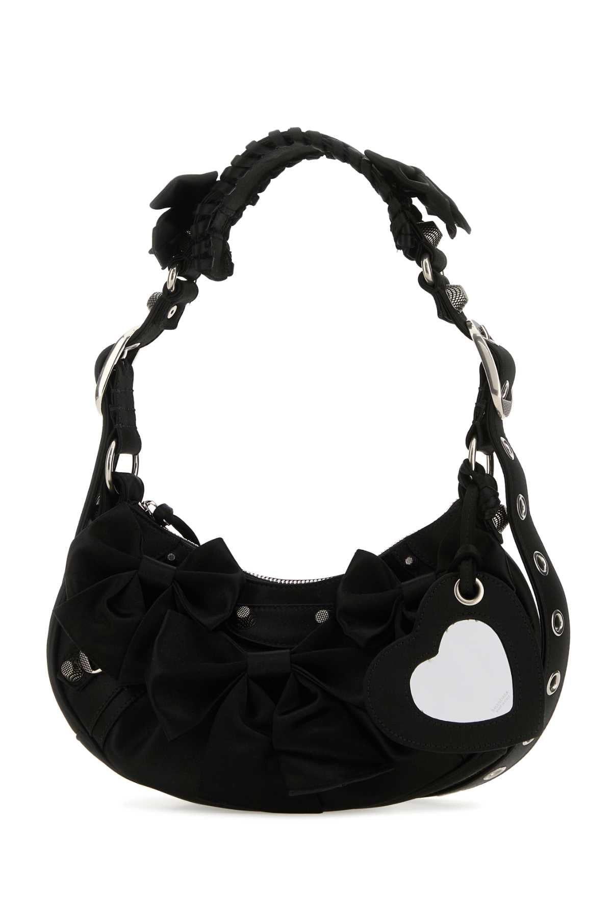 Balenciaga Women Black Satin Le Cagole Xs Shoulder Bag