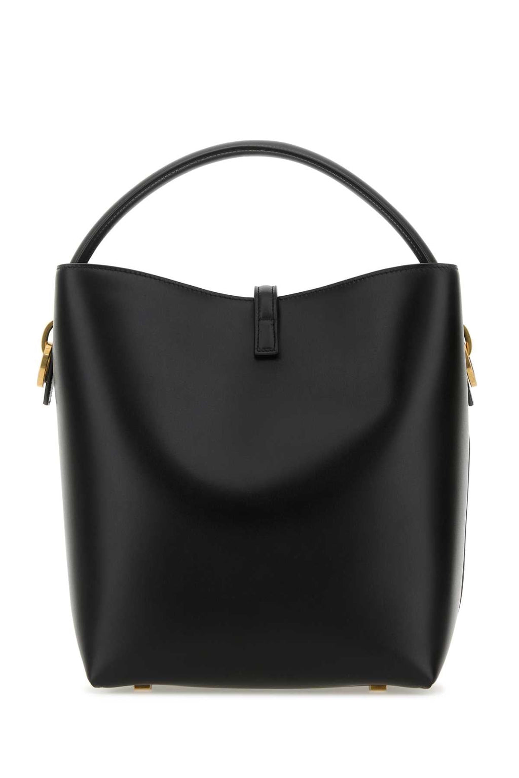 Saint Laurent Women Black Leather Le 37 Bucket Bag