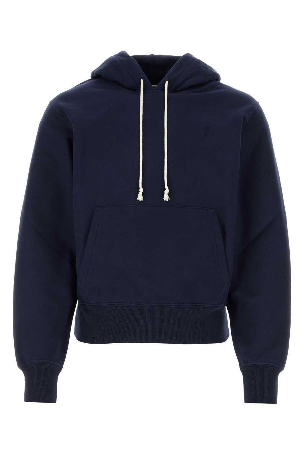 Saint Laurent Men Midnight Blu Cotton Sweatshirt