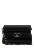 Valentino Garavani Women Black Leather Vlogo Shoulder