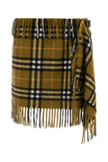 Burberry Women Embroidered Wool Blend Mini Skirt
