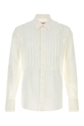 Valentino Garavani Men White Cotton Shirt