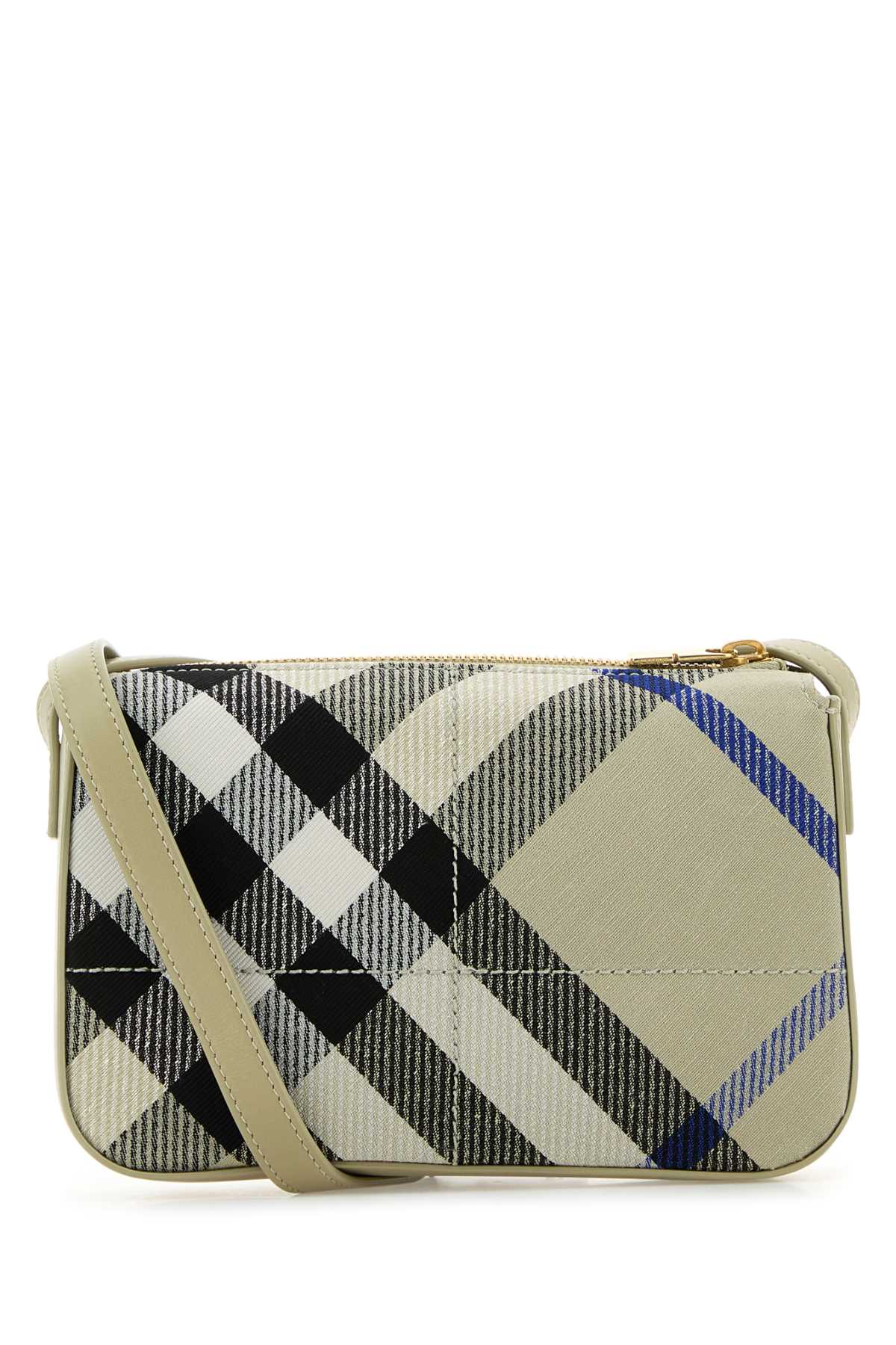 Burberry Women Embroidered Canvas Snip Crossbody Bag