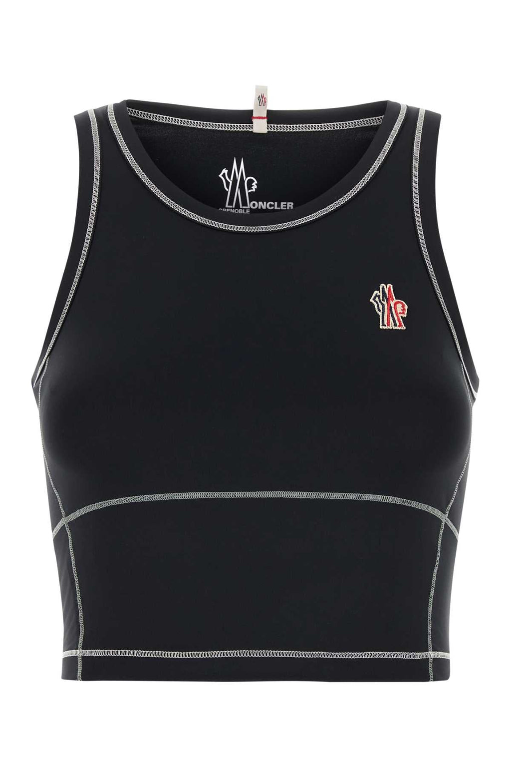 Moncler Grenoble Women Black Stretch Nylon Top