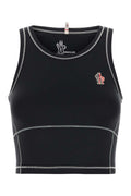 Moncler Grenoble Women Black Stretch Nylon Top