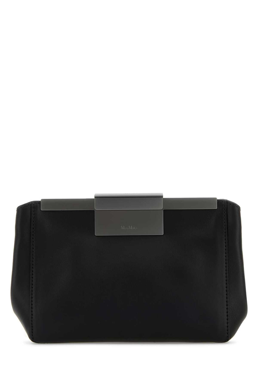 Max Mara Women Black Leather Belt Bag