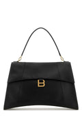 Balenciaga Women Black Leather Large Hourglass Soft Handbag