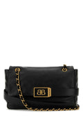 Balenciaga Women Black Leather Medium Modu Shoulder Bag