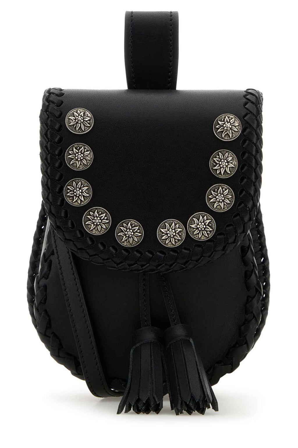 Prada Women Black Leather Crossbody Bag