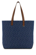 Fendi Men Embroidered Denim Shopping Bag