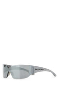 Balenciaga Women Grey Nylon Mono Square Sunglasses