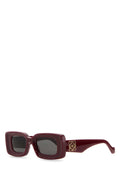 Loewe Unisex Burgundy Acetate Sunglasses